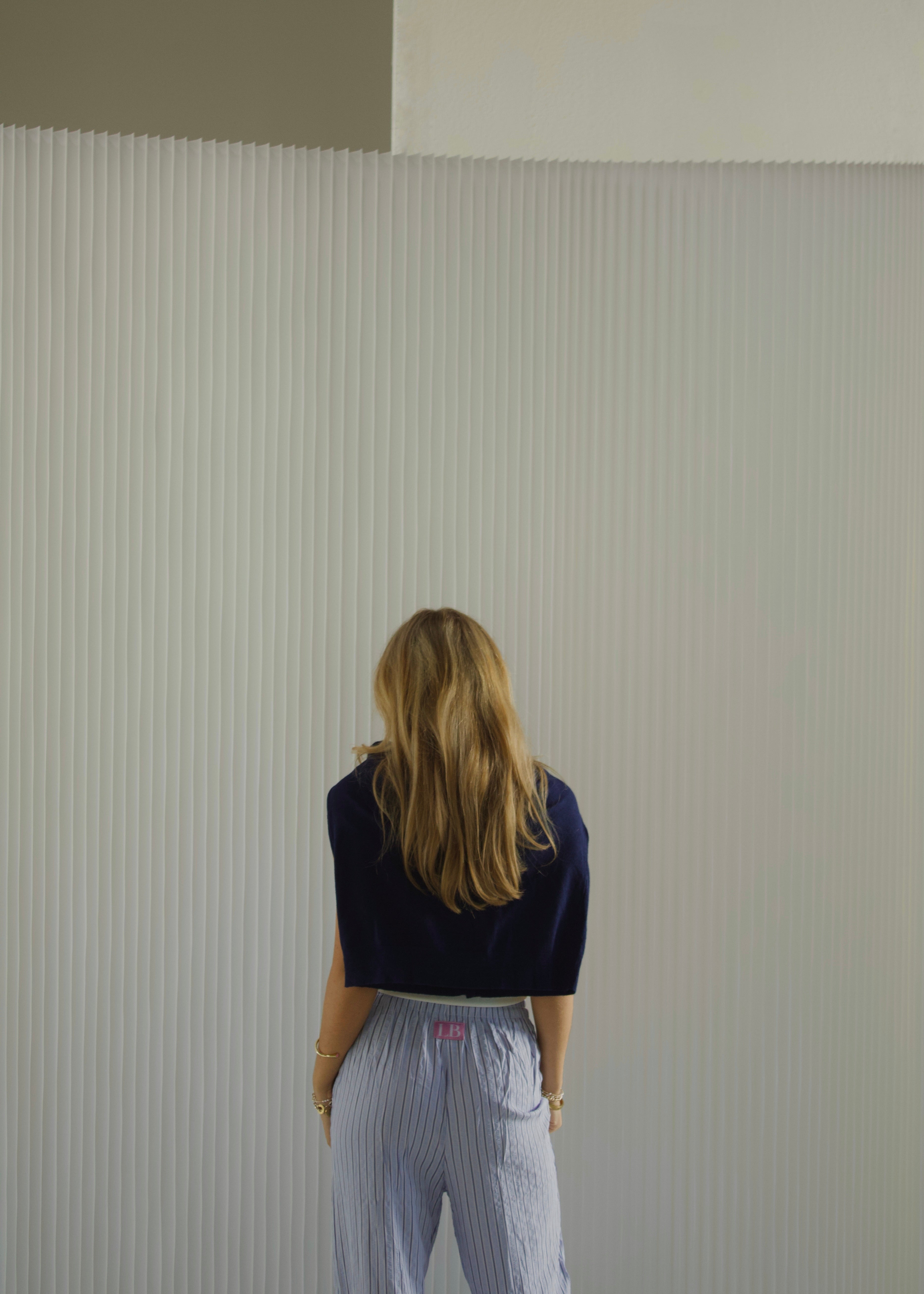 SEESUCKER STRIPED PANTS IN ATLANTIC