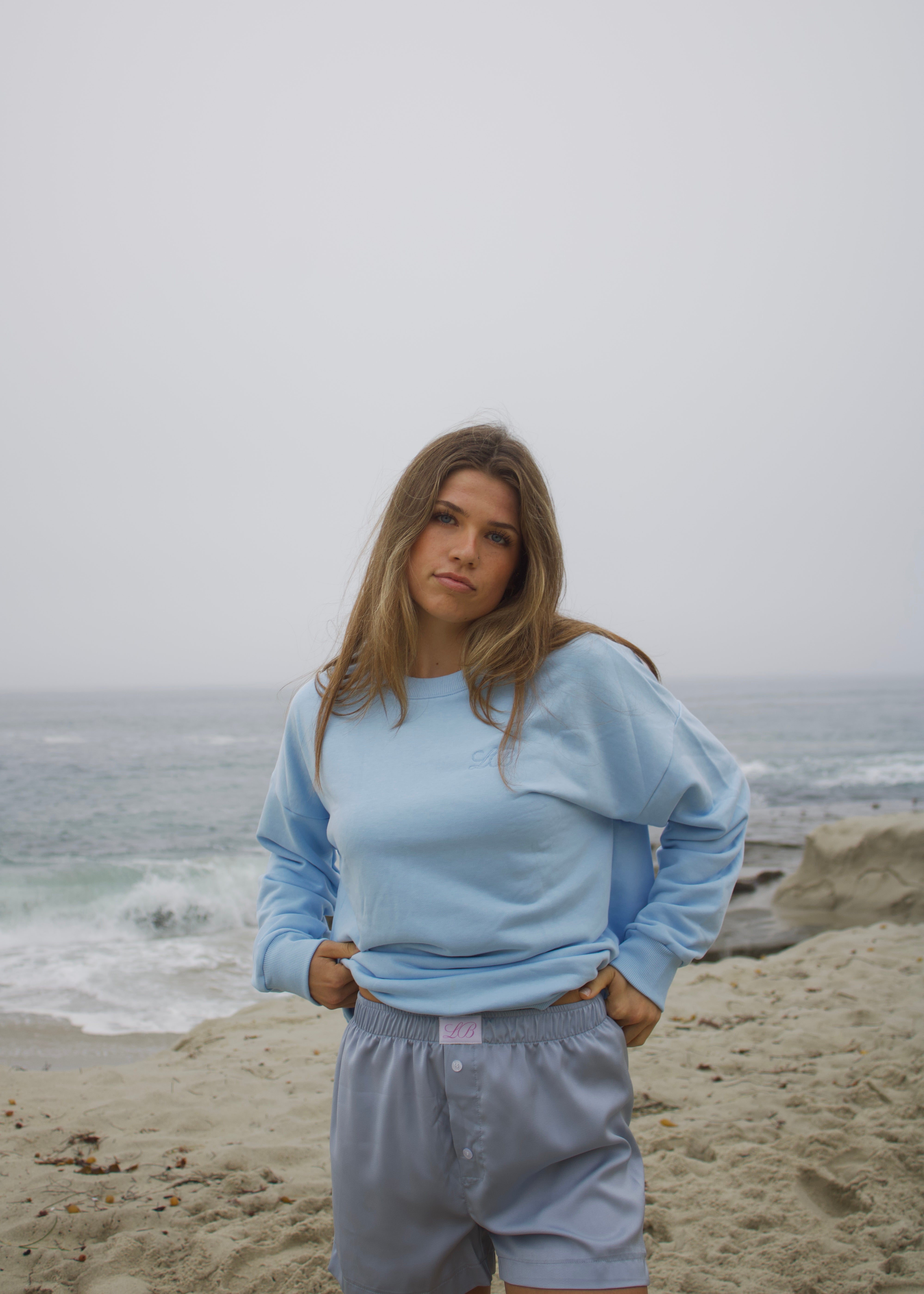 Silky Boxer Shorts in Tide Blue