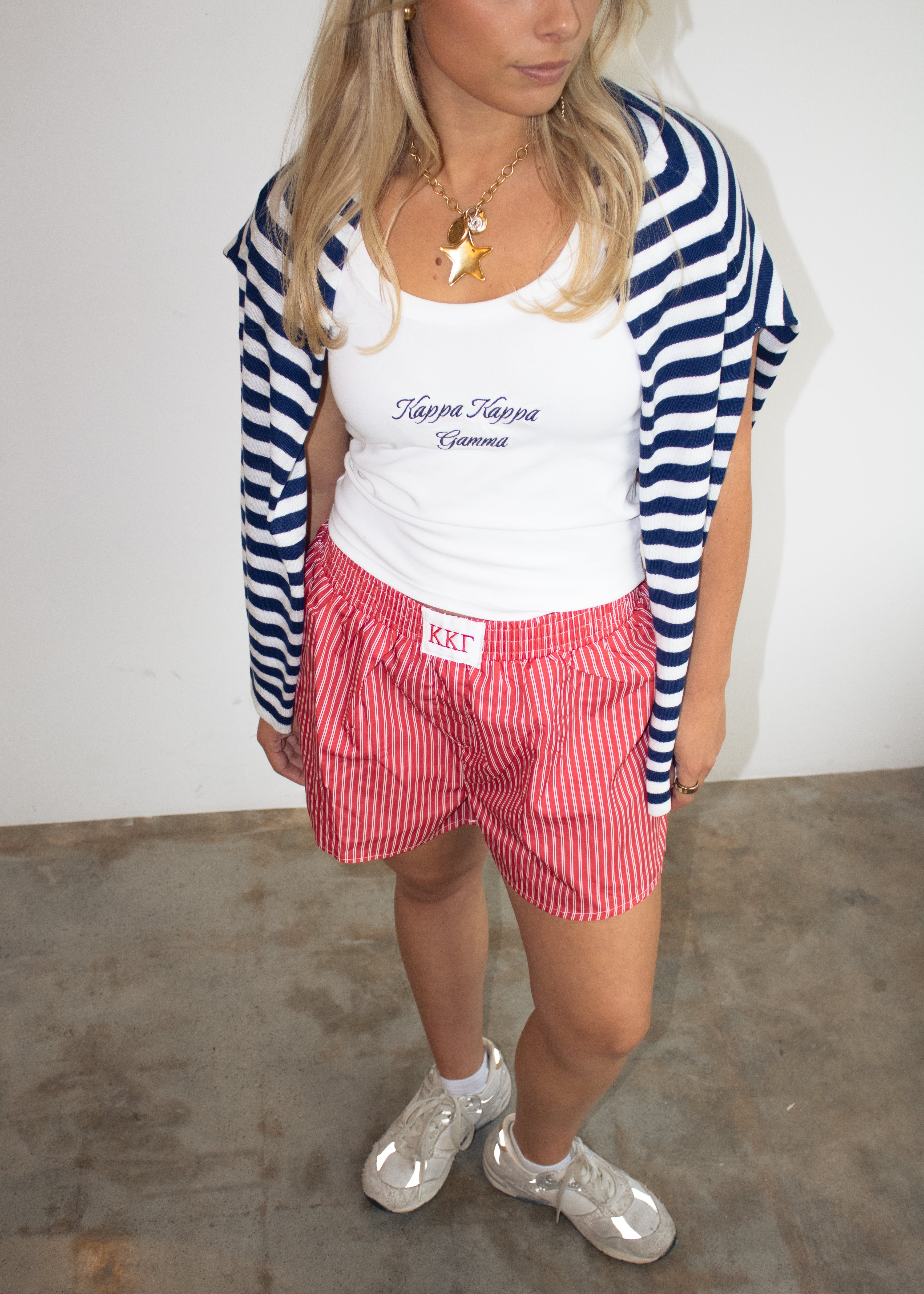 Kappa Gamma Boxer Shorts in Coral