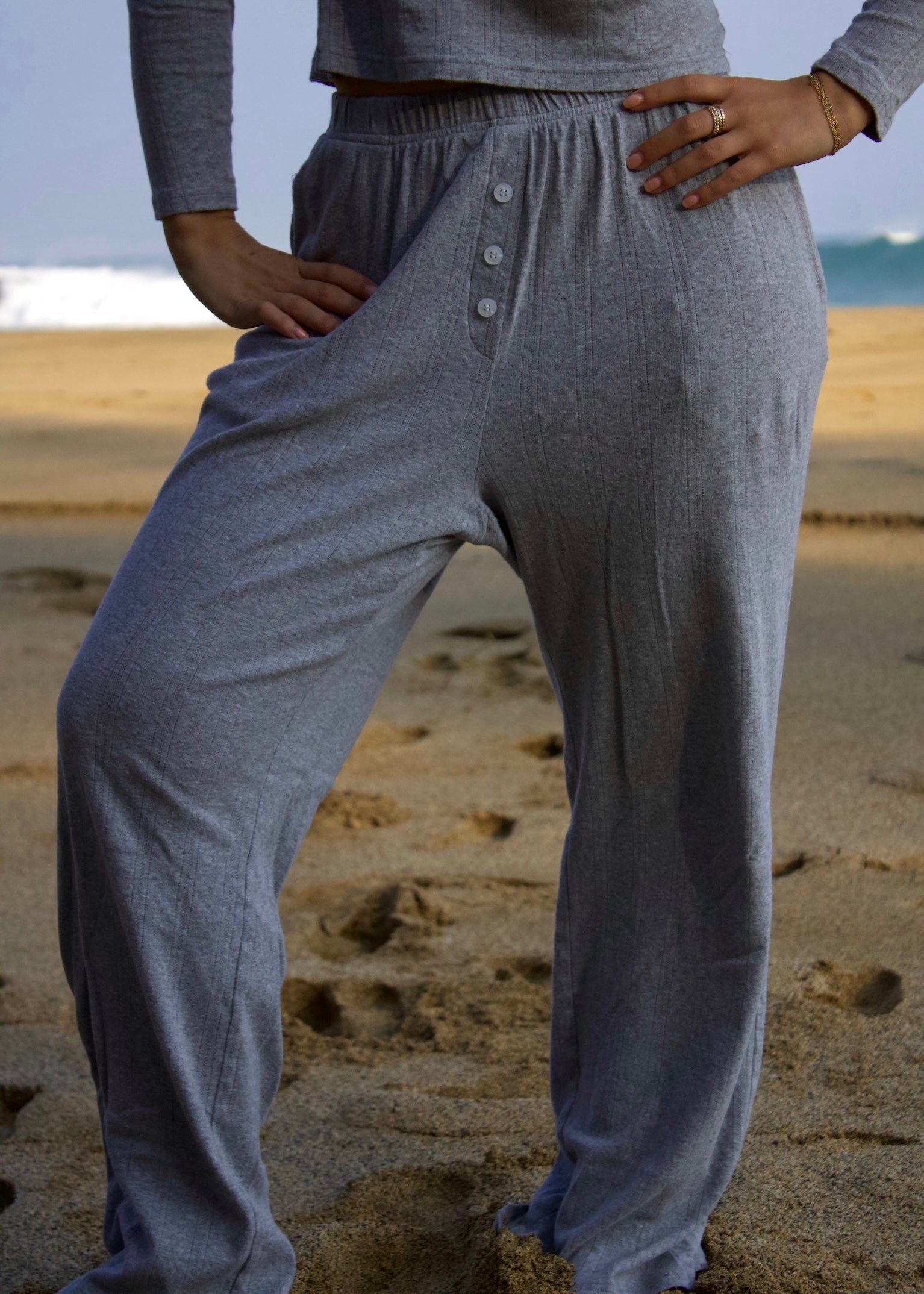 Pointielle pants in Grey