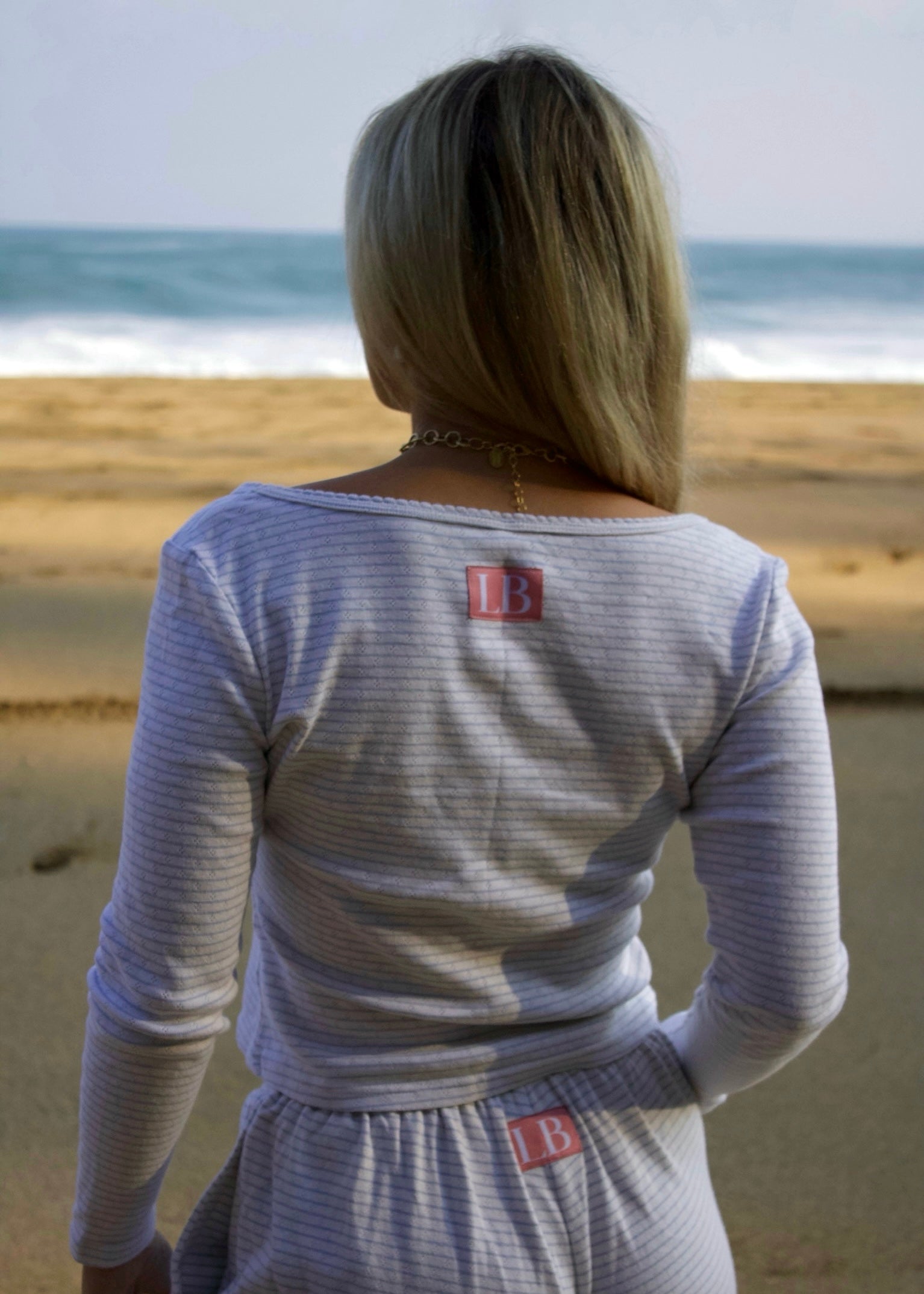 Pointielle long sleeve in baby stripes