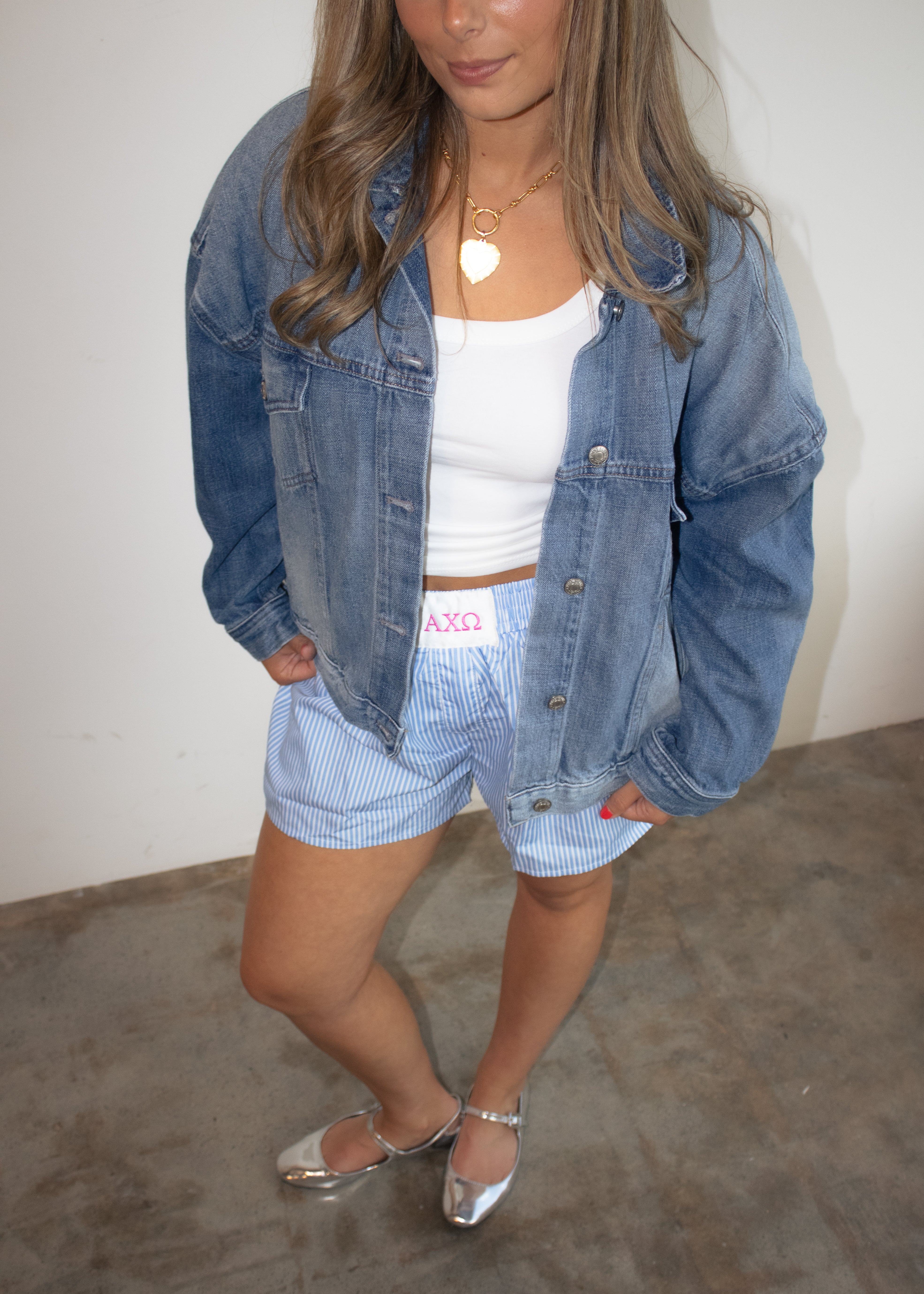 Alpha Chi Boxer Shorts in Royal