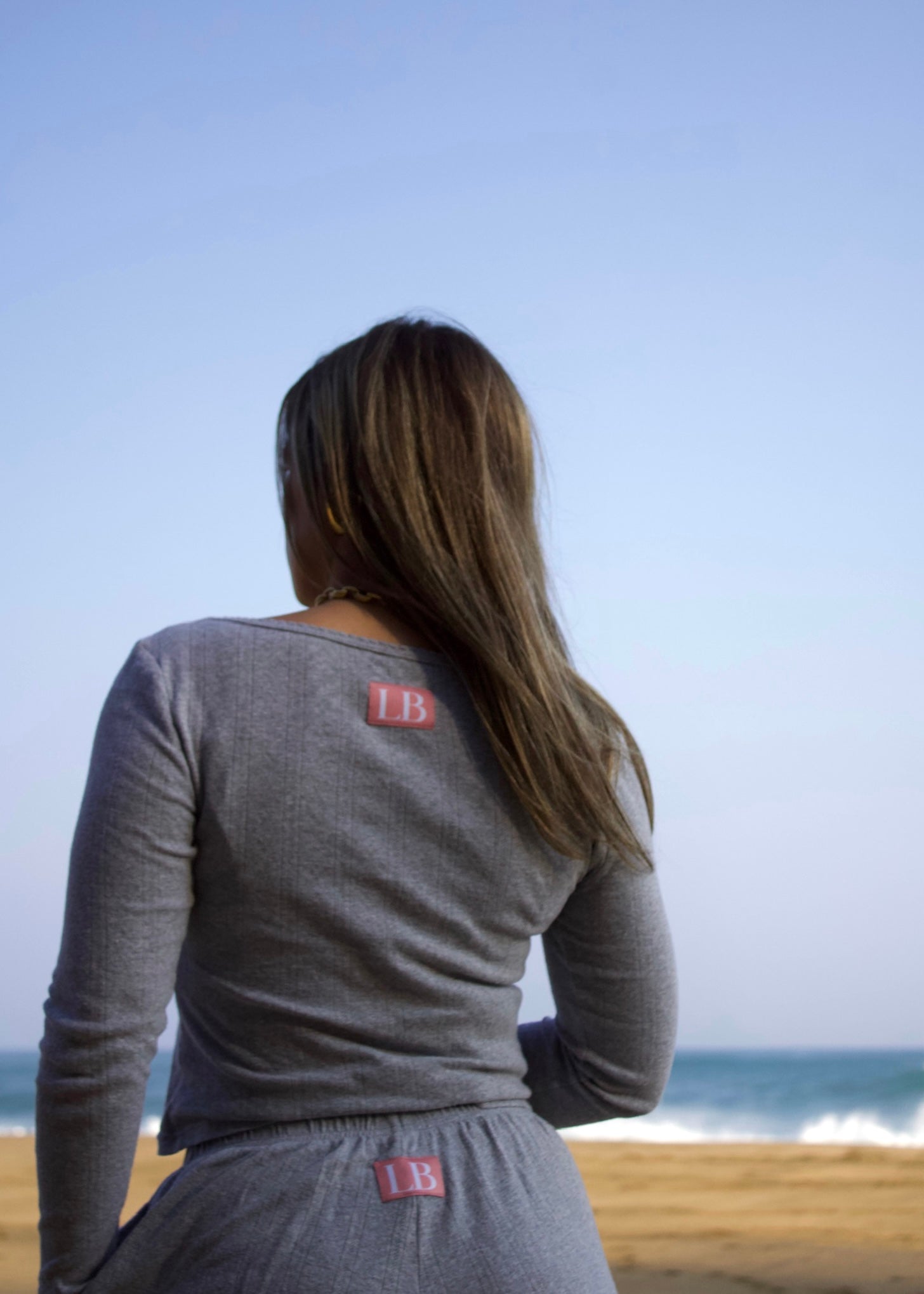 Pointielle long sleeve in Grey