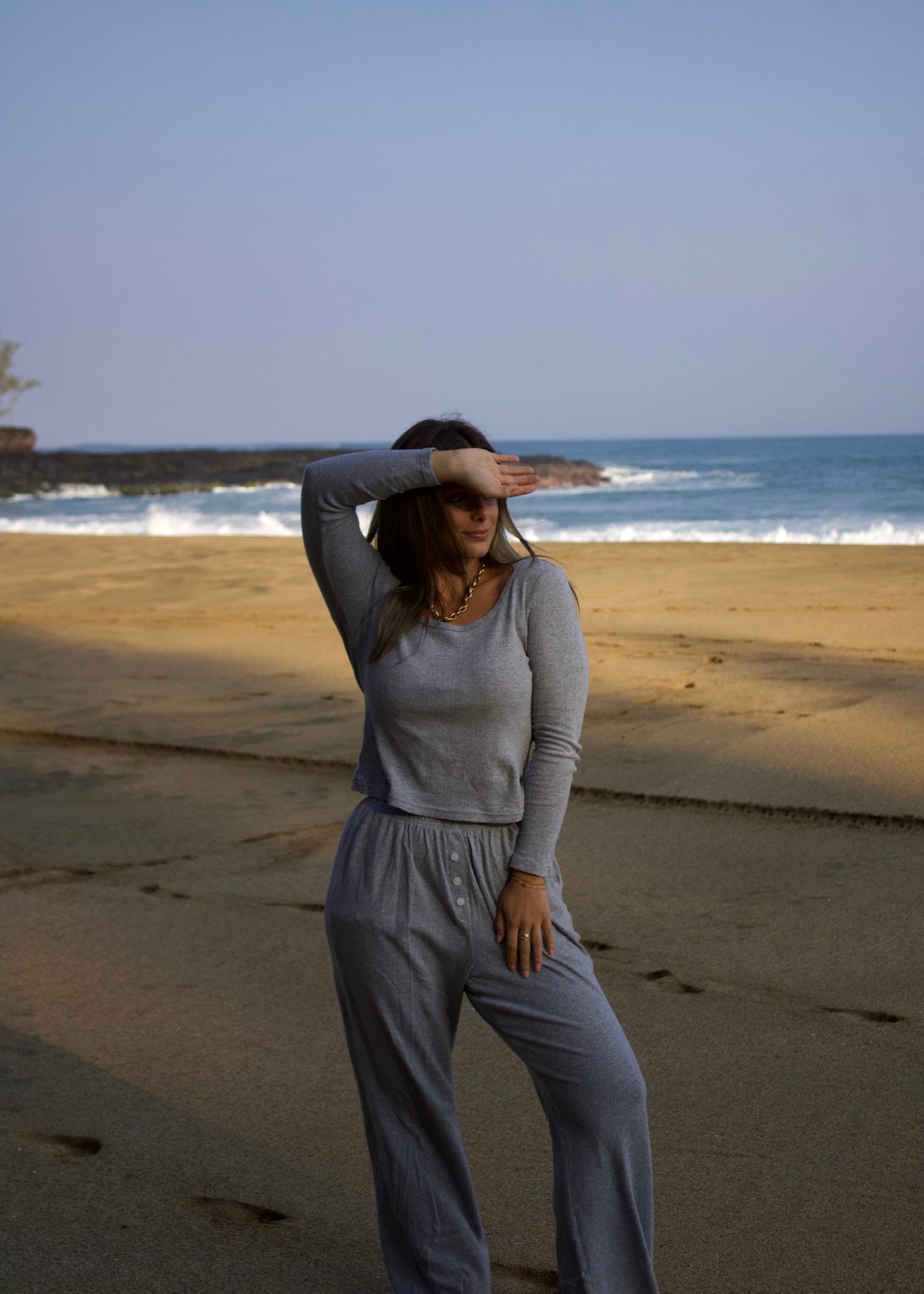 Pointielle pants in Grey