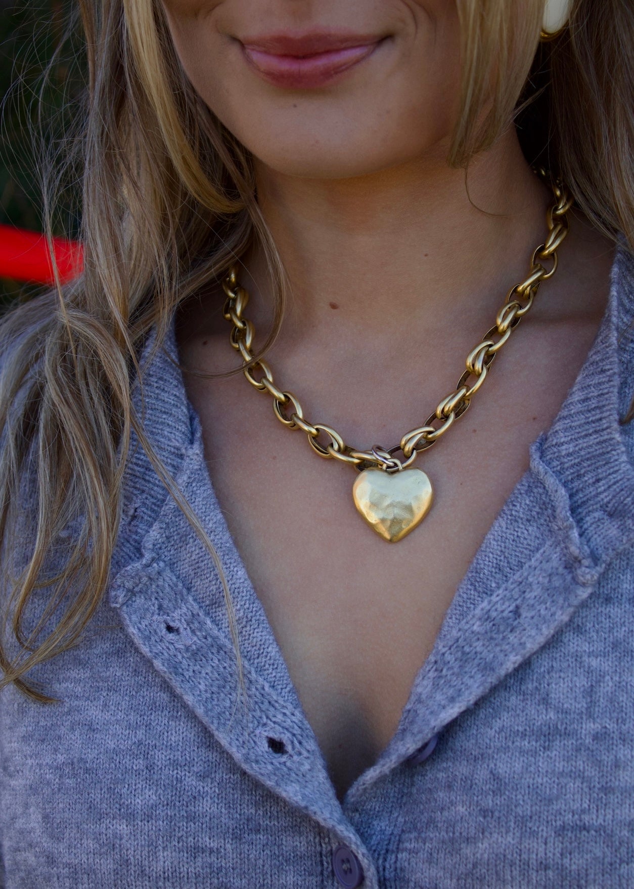 ALV Jewels Woven Heart Necklace